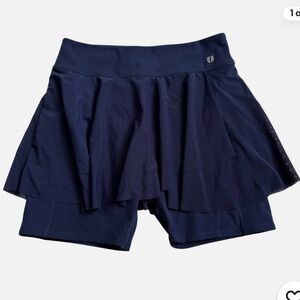 NWT EleVen by Venus Williams Navy Blue Athletic Outskirt Skort